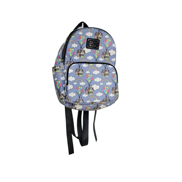 Disney Handbags - Loungefly Disney Pixar Up Rainbow Balloons Mini Backpack